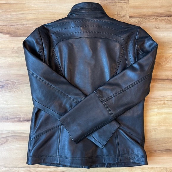 Quince 100% Leather Stand-Collar Jacket - Picture 5 of 8